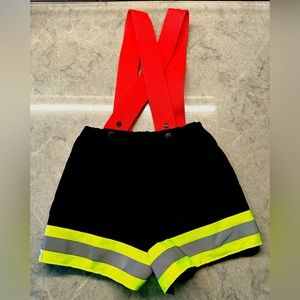Firefighter Suspender Shorts for Toddler